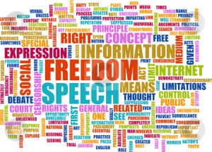 cutcaster-photo-100667002-Freedom-of-Speech